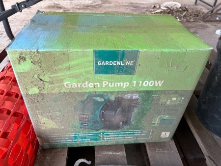 GardenLine 1100W garden pump unopened