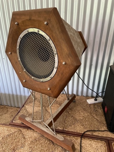 Pair of unique artist created P.A. Speakers 