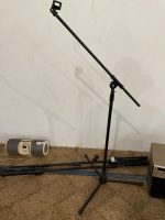 3 x Microphone stands black