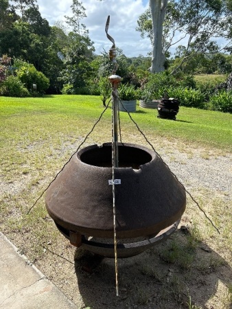 Firepit from 2 heavy-duty crusher cones