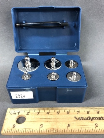 Small Cased Set of Jewellery Weights