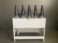 Shell XMO Oil Rack Complete with Bottles & Tops in near mint condition - 4