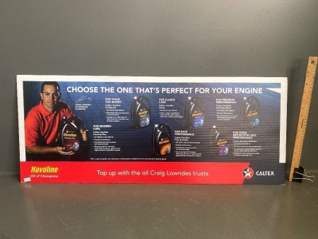 Caltex Havoline Craig Lowndes Corflute Sign