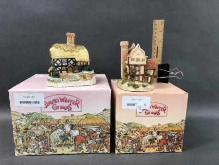 David Winter Plum Cottage & Suffolk House Models in Original Boxes