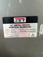 Jet 14in metal/wood vertical bandsaw - 2