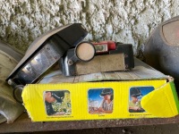 Assorted welding helmets and magnifying glasses - 2