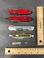 Lot of 5 Asstd Pen Knives