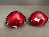 Oval Retro Tail Lights Pair - 2