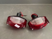 Oval Retro Tail Lights Pair - 3