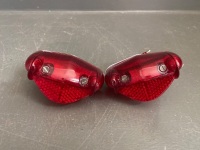 Finned Retro Tail Lights Pair - 2