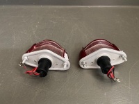 Finned Retro Tail Lights Pair - 4