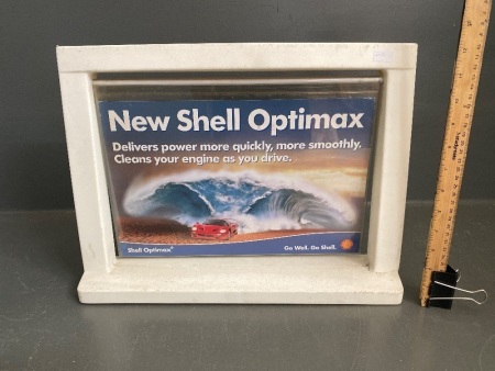 Shell Optimax Double Side Original Counter Display