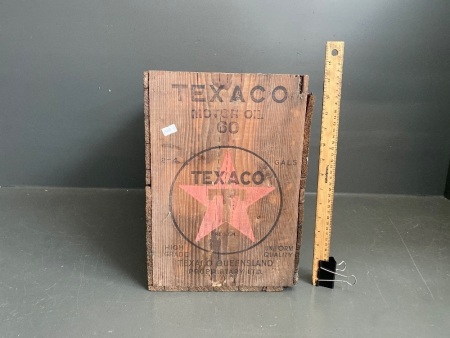 Vintage Texaco Wooden Crate