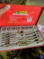 Qty tap and die gear in metal case - 2