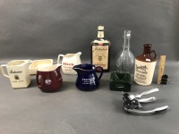 Collection of Bar Ware inc. Jugs & Ashtrays by Wade, 4 in 1 Decanter Etc.