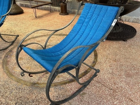 Hand- forged steel rocking chair (qty choice 383, 383A)