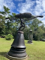 Iron and stone sculpture by Steve Weis 2.7m tall - 4