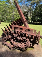 Rusted steel implements in artistic arrangement - 2