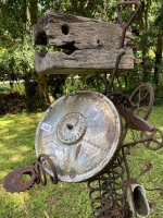 Iron and wood sculpture  - 3