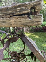 Iron and wood sculpture  - 4