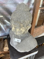 Concrete Buddha head