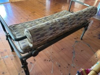 Forged steel veranda chair with fabric cushions - 3