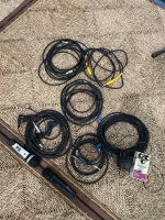 Qty of music leads, mics and foot pedal - 4