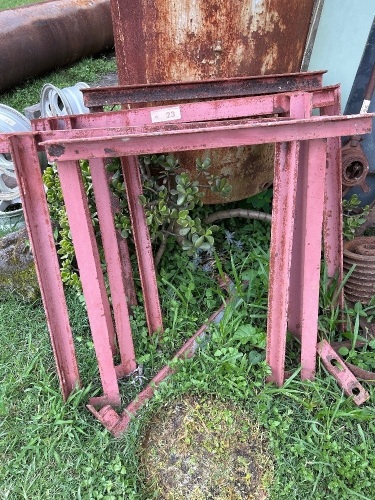 Assorted steel frames