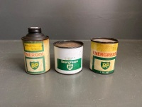 BP Oil & Grease Tins x 3 - 2