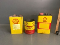 Shell Oil and Grease Tins x 3 - 2