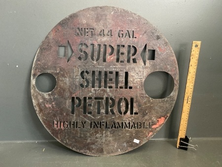 Super Shell Original 44 Gallon Drum Stencil