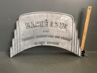 Mackenzie Art Deco Style Aluminium Sign