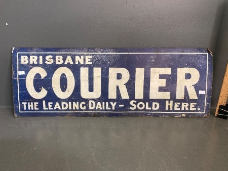 Brisbane Courier Tin Sign