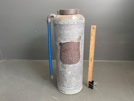 Vintage Simplex Pyrofoam fire extinguisher - Wormald Brothers