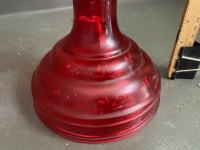 Red Glass Oil Lantern - 2