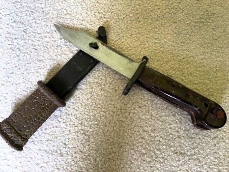 AK47 AKM Bayonet and scabbard