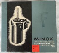 Minox Bakelite daylight loading developing tank and fine grain developing salts in original boxes. - 4