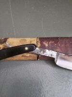 4 x cut Throat Razors with Malwa Strop - 4