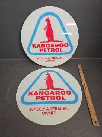 Kangaroo petrol glass lenses for canteen (pair)