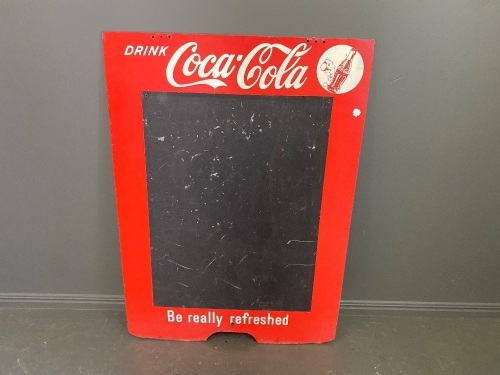 Coca-Cola A-board sign