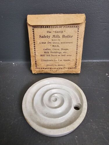 The Davis Safety ceramic milk boiler in original box