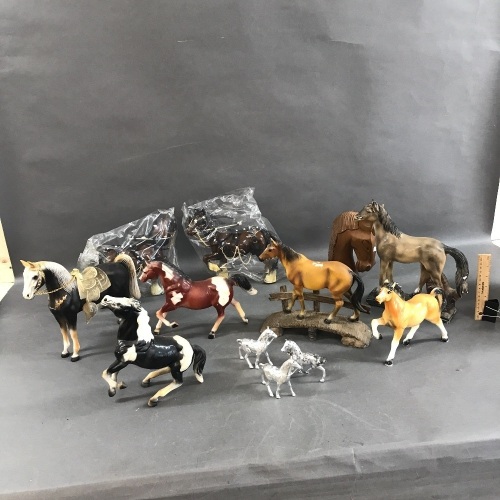 Box Lot of Horse Figures