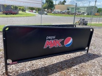 Two Large Pepsi Max Vinyl Outdoor Barrier Signs