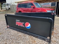 Two Large Pepsi Max Vinyl Outdoor Barrier Signs - 2