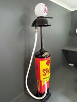 Bowser Red Sentry Petrol Pump C1918 - Early Shell Livery - Original 100+ yrs old superbly restored pump - rare and iconic bowser - 4