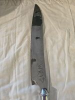 Steve Weis Handmase San Mai Gateau Knife with Antler Handle - 2