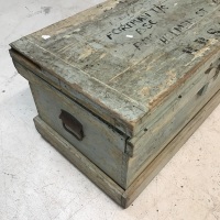 Antique Tradesmans Trunk - 4