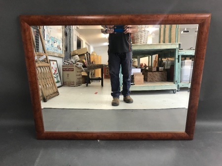 Large Timber Framed Bevelled Mirror