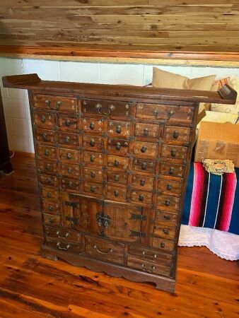 Indonesian medicine drawer cabinet