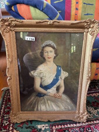 Vintage picture of Queen Elizabeth